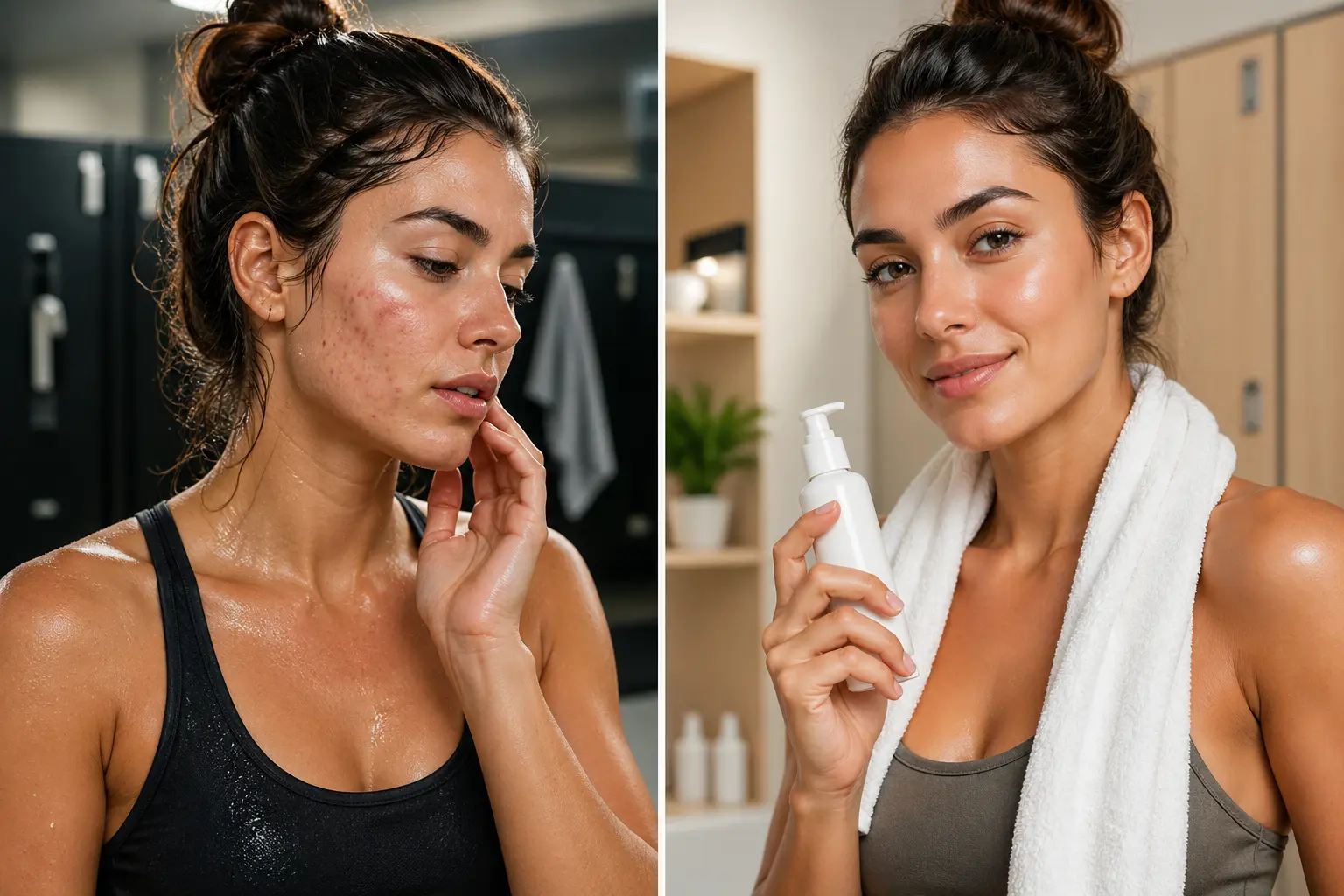 Post-workout skincare routine