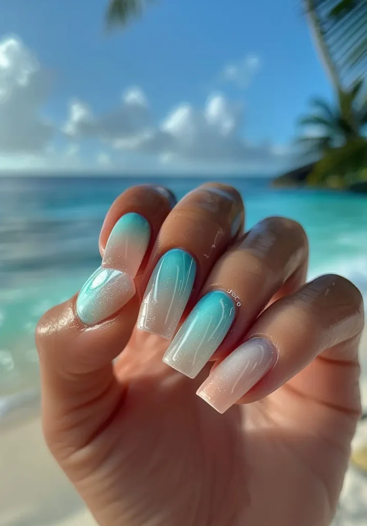 Blue and White Nail Designs