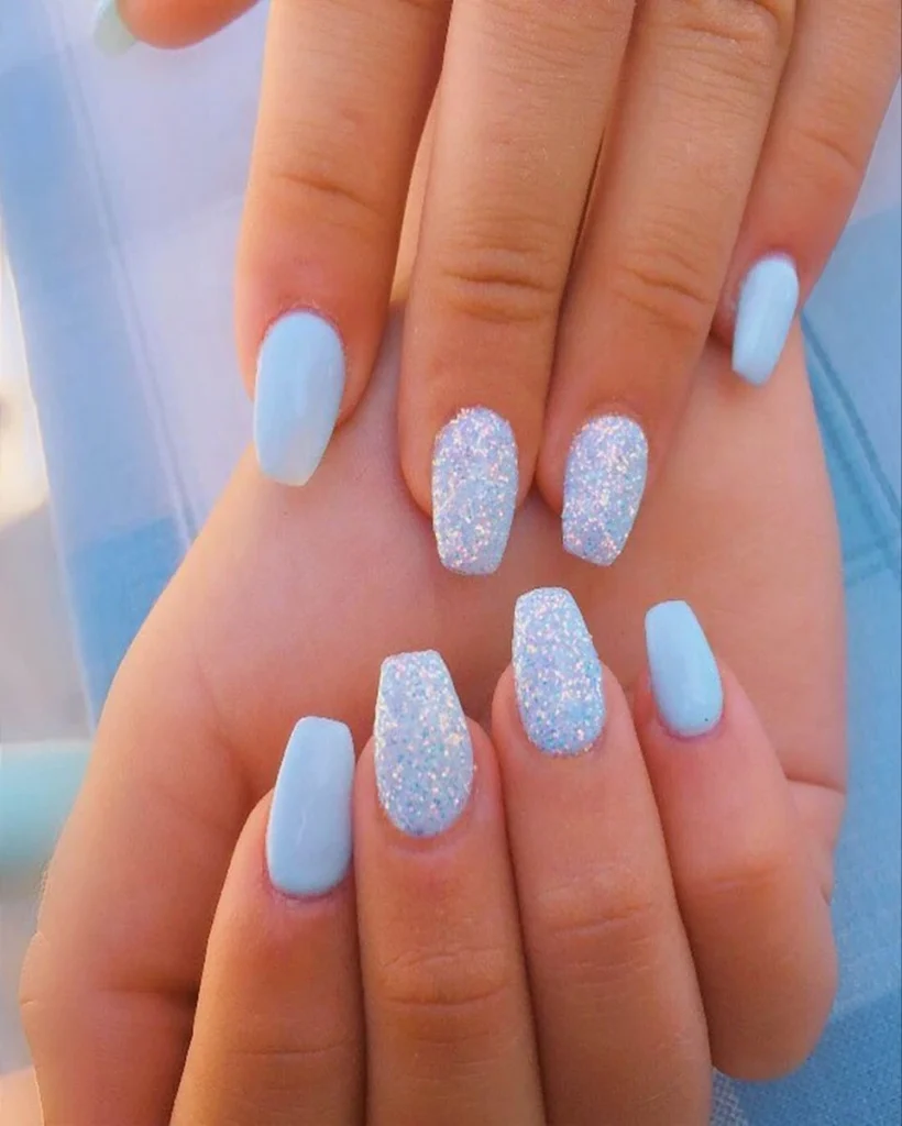 Blue and White Nail Designs