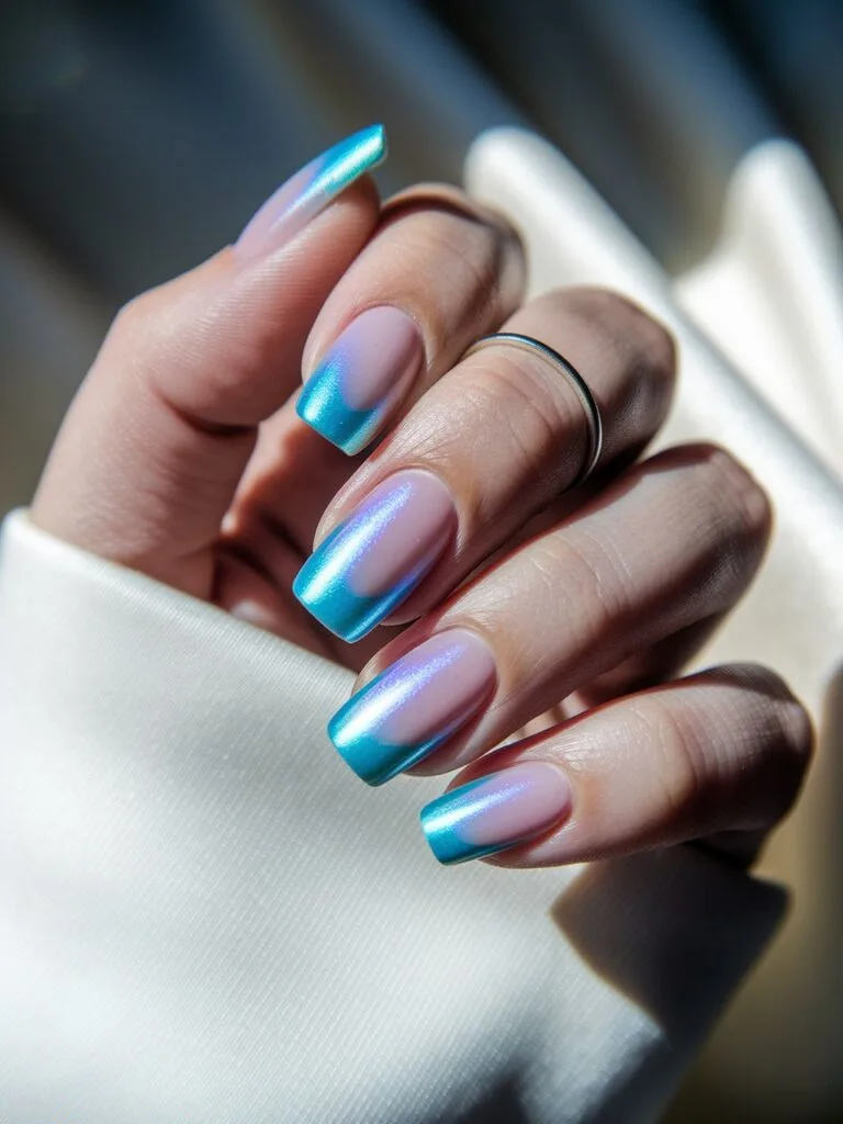 Blue and White Nail Designs