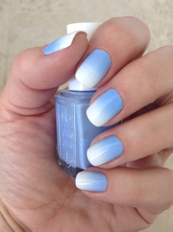 Blue and White Nail Designs